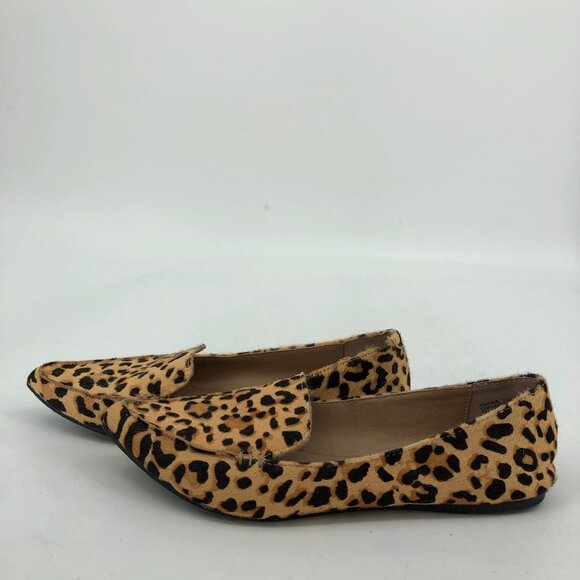 Steve Madden Tan/Black Animal Print Flats & Loafers | Pointed Toe - Picture 5 of 7